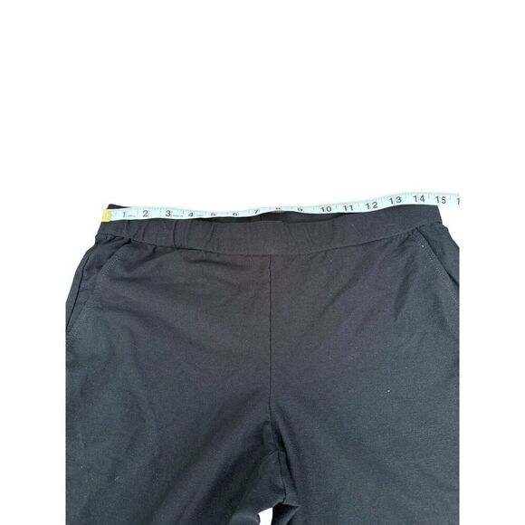 Eileen Fisher Women Pants Sz Small Black Pull on Stretch Viscose Nylon USA - Picture 4 of 10